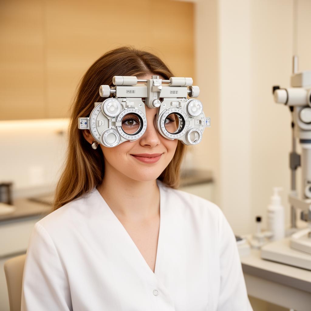 Patient genomgår synundersökning